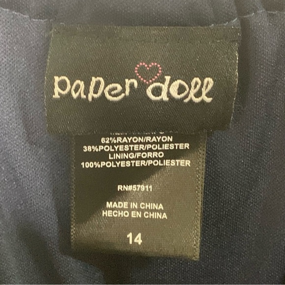 Paper Doll Rayon Blend Layered Ruffle Dress - Picture 8 of 9